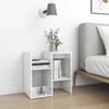 vidaXL Bedside Cabinet High Gloss White 50x30x51.5 cm Engineered Wood