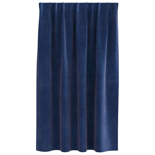 vidaXL Blackout Curtains 2 pcs Dark Blue 140 x 140 cm Velvet
