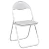 vidaXL Folding Chair 2 pcs White and Grey 48 x 43.5 x 81 cm