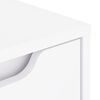 vidaXL Bedside Cabinet VISNES White 45x40x50 cm Engineered Wood