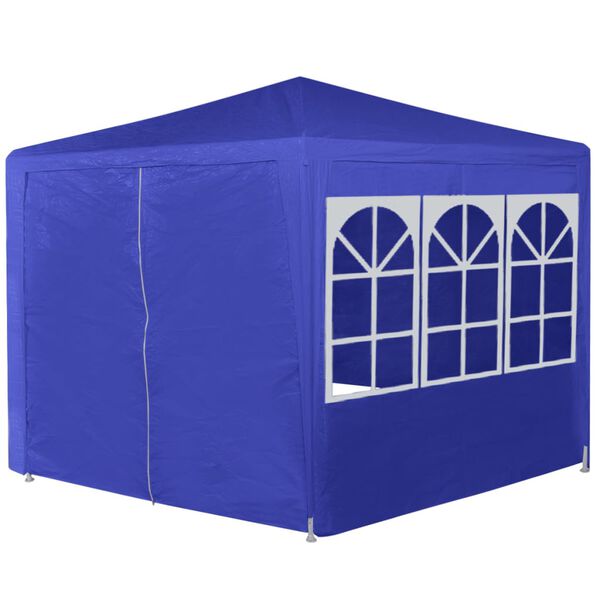 vidaXL Marquee with 6 Side Walls Blue 2x2 m