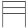 vidaXL Metal Replace Headboard Black 75 cm