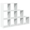 vidaXL Room Divider Bookcase 3-Tier White 137.5x29x103.5 cm
