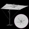 vidaXL Umbrella Sand 294 x 200 x 270 cm Polyester and Aluminium