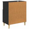 vidaXL Sideboard Black oak 35 x 60 x 70 cm Engineered wood