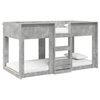 vidaXL Bunk Bed for Kids Concrete Grey 90 x 190 cm Engineered Wood