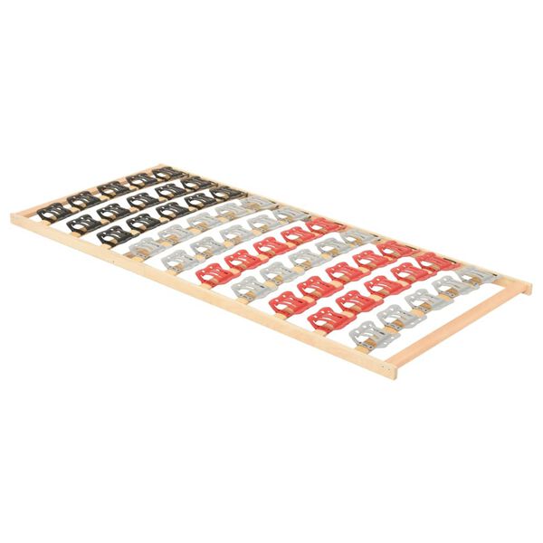 vidaXL Bed Frame without Mattress with 12 Slats & Supports 70x200cm