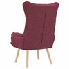vidaXL Armchair Wine Red 69 x 74 x 93 cm Sherpa Fabric