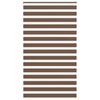 vidaXL Zebra Blind Brown 130x230 cm Fabric Width 125.9 cm Polyester