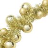 vidaXL Christmas Ball Garland Gold 186 cm Polystyrene