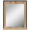 vidaXL Mirror Artisan oak 50 x 12 x 60 cm Glass and Engineered Wood