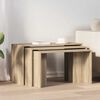 vidaXL Nesting Tables 3 pcs Sonoma Oak Engineered Wood