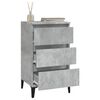 vidaXL Bedside Cabinet Concrete Grey 40x35x70 cm Engineered Wood