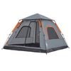 vidaXL Camping Tent Dome 5-Person Grey and Orange Quick Release