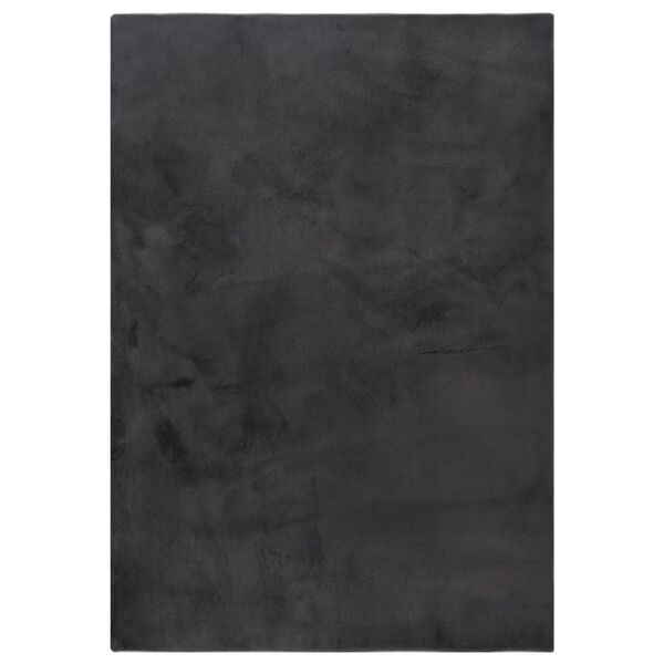 vidaXL Rug Faux Rabbit Pelt 180x270 cm Anthracite