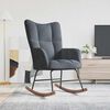 vidaXL Rocking Chair Dark Grey 78 x 61 x 98 cm Velvet