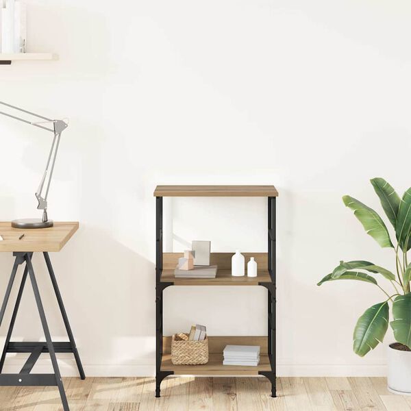 vidaXL Book Cabinet Artisan Oak 50x33x82 cm Engineered Wood