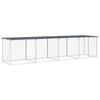 vidaXL Chicken Cage with Roof Anthracite 403x98x90 cm Galvanised Steel