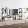 vidaXL TV Cabinet Grey Sonoma 206.5x28.5x95 cm Engineered Wood