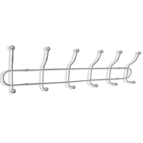 vidaXL Steel Wall Peg Board with 12 Hooks 2 pcs