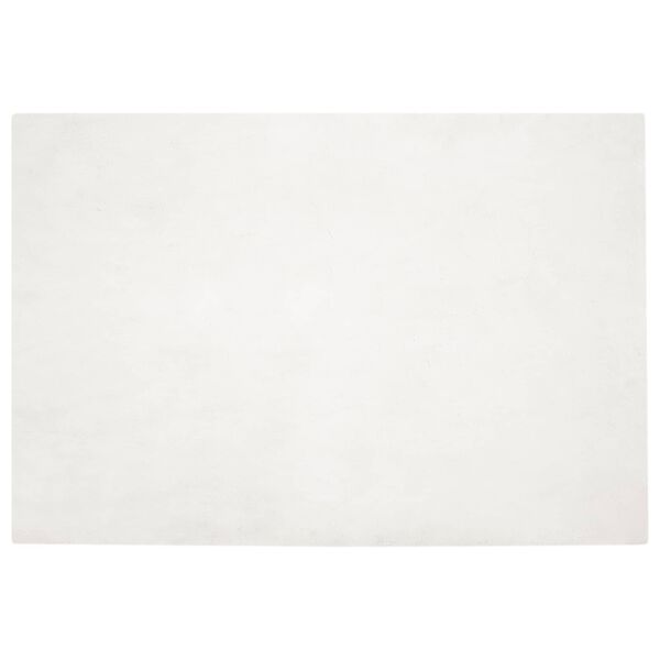 vidaXL Faux Rabbit Fur Rug Olite Cream 140 x 200 cm Polyester