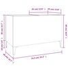 vidaXL Record Cabinet Concrete Grey 74.5x38x48 cm Engineered Wood