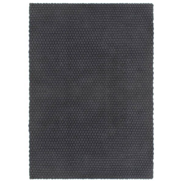 vidaXL Rug Rectangular Anthracite 120x180 cm Cotton