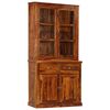 vidaXL Vitrine Cabinet Solid Wood 100x40x200 cm