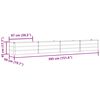 vidaXL Planter Pastel Green 385 x 50 x 45 cm Galvanised Steel
