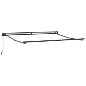 vidaXL Awning Frame Retractable Anthracite 3.5 x 2.5 m