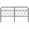 vidaXL Metal Replace Headboard Black 160 cm