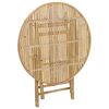 vidaXL Garden Table Natural 80 x 70 cm Bamboo