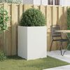 vidaXL Planter White 52x48x75 cm Steel