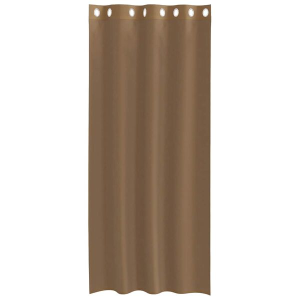 vidaXL Voile Curtains with Grommets 2 pcs Light Brown