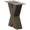 vidaXL Coffee Table Legs X-Shaped 2 pcs Natural Steel 30x(30-31) cm Steel