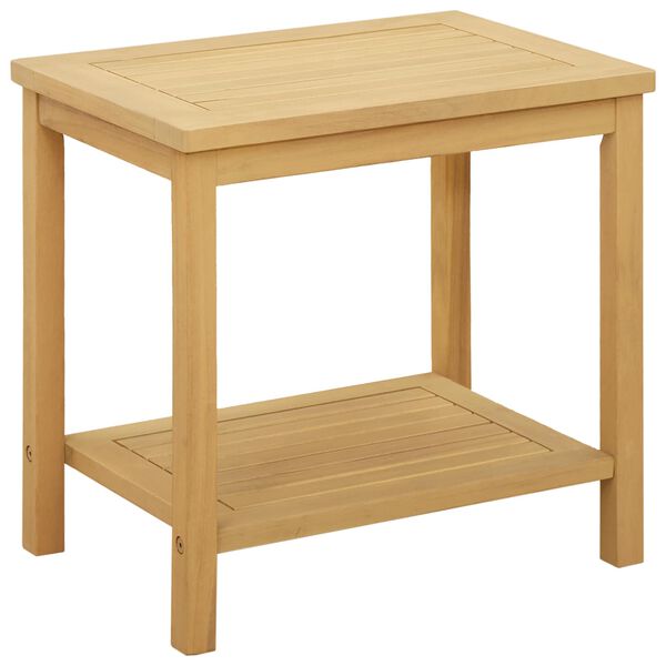 vidaXL Side Table Oil Natural 50 x 35 x 45 cm Solid Acacia Wood
