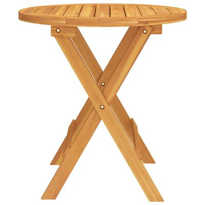 vidaXL Bistro Table Ø46x47 cm Solid Wood Acacia