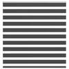 vidaXL Zebra Blind Black 145x150 cm Fabric Width 140.9 cm Polyester
