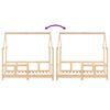 vidaXL Kids Bed Frame 70x140 cm Solid Wood Pine