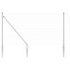 vidaXL Outdoor Euro Fence with Spikes 10 x 1 m Galvanised Steel Silver