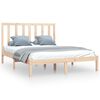 vidaXL Bed Frame without Mattress Solid Wood Pine 140x200 cm