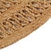 vidaXL Area Rug Hand-braided Jute 120 cm Round