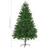 vidaXL Artificial Pre-lit Christmas Tree with Ball Set 180 cm Green