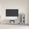 vidaXL TV Cabinet Set with Drawer FLORIN Concrete Grey Engineered Wood