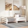 vidaXL Pull-out Day Bed without Mattress White 2x(90x200)cm