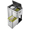 EKO Sensor Bin Mirage Plus 1x30 L + 2x15 L Matte Silver