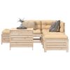 vidaXL 6 Piece Garden Sofa Set Solid Wood Pine