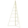vidaXL Metal Christmas Tree KUOPIO 140 cm Steel Gold