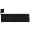 vidaXL Box Spring Bed with Mattress Black 100x200 cm Fabric