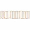 vidaXL Dog Gate with Door Foldable 6 Panels 300 cm Solid Wood Fir
